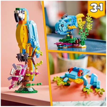 Lego Creator 3 w 1 Egzotyczna papuga 31136