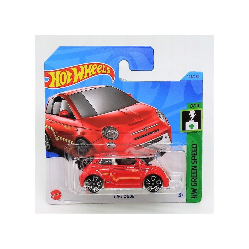 Hot Wheels Fiat 500e Czerwony 144/250