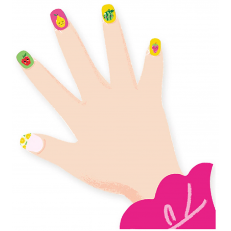 Naklejki na paznokcie dla dzieci Owoce - Avenir