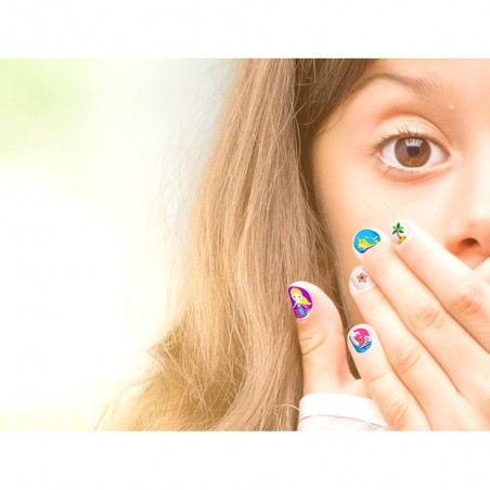 Fluorescencyjne Naklejki na paznokcie dla dzieci Ocean - Avenir