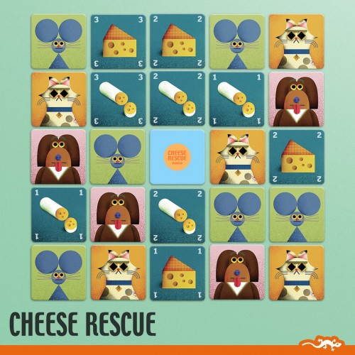 Djeco gra strategiczna w Karty Ocalić Ser Cheese Rescue