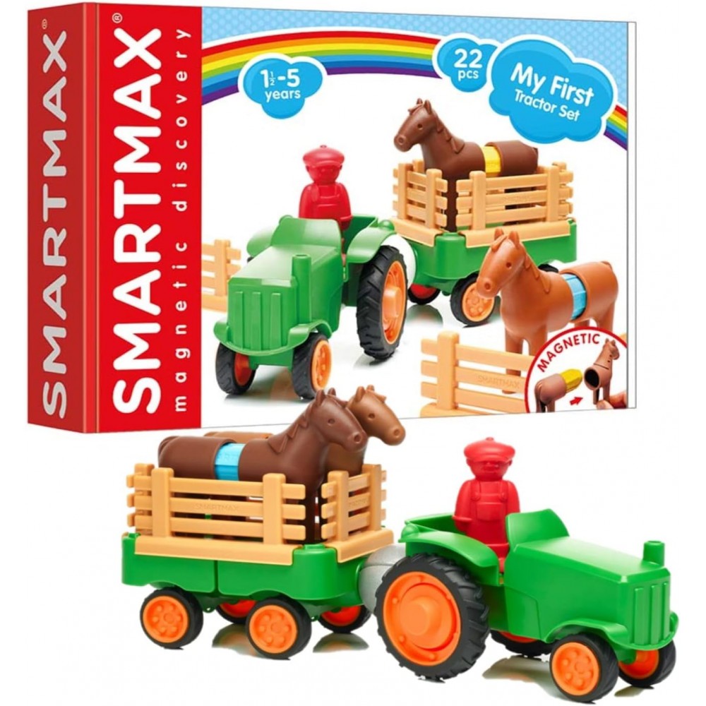 SmartMax My First Tractor Klocki Magnetyczne