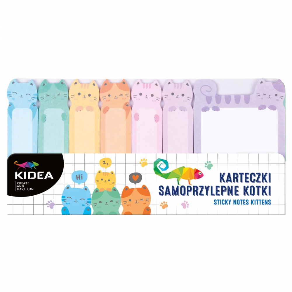 Karteczki Samoprzylepne Notesiki Koty - Kidea