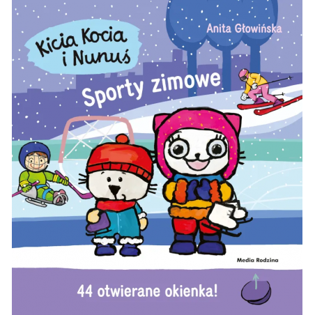 Kicia Kocia i Nunuś. Sporty zimowe. Książka z okienkami