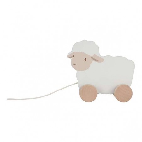 Owieczka Zabawka do Ciągnięcia za Sznurek - Little Dutch