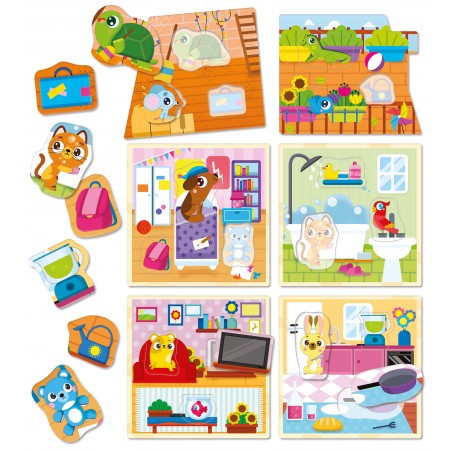 Układanka Domek Montessori Baby - Lisciani