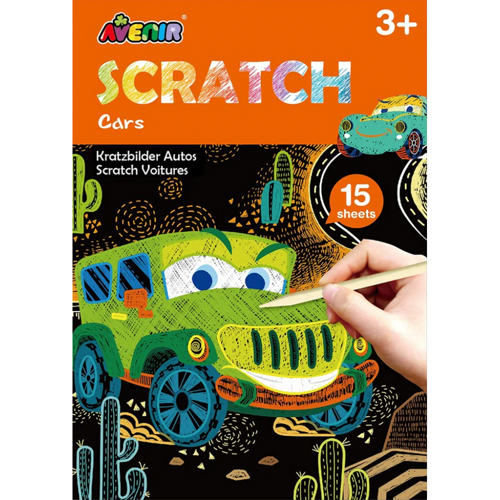 Wydrapywanki Samochody 15 szt. Scratch - Avenir