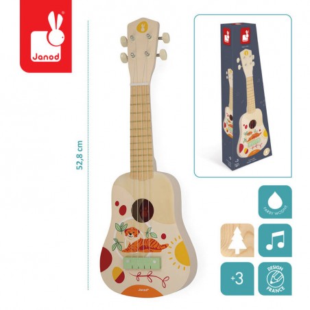 Gitara dla dzieci 4 struny Ukulele - Janod