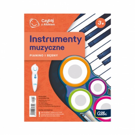 Instrumenty muzyczne Pianino i bębenki - Czytaj z Albikiem