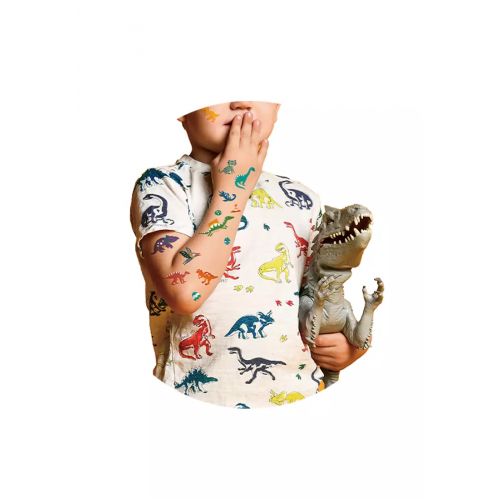 Tatuaże dla dzieci Dinozaury Błyszczące 52 szt. - Avenir