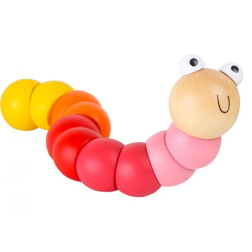 Elastyczna dżdżownica robaczek Wiggly Worm róż - Bigjigs Toys