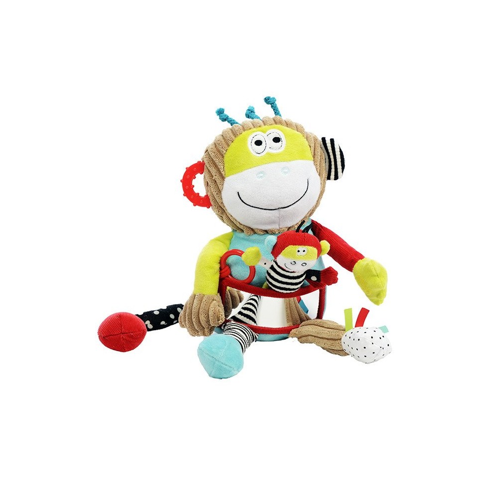Dolce - zabawka sensoryczna małpka z dzieckiem