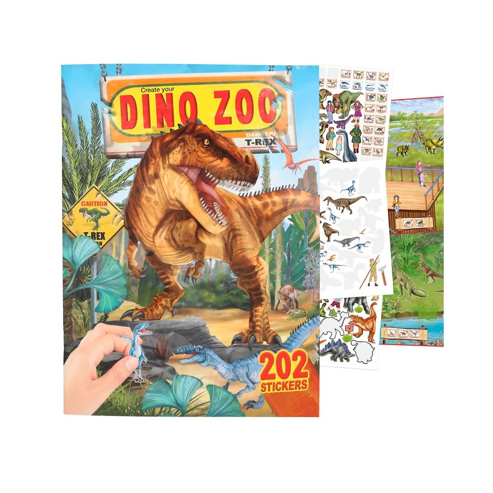 Album z naklejkami Dinozaury Zoo Dino World - Depesche