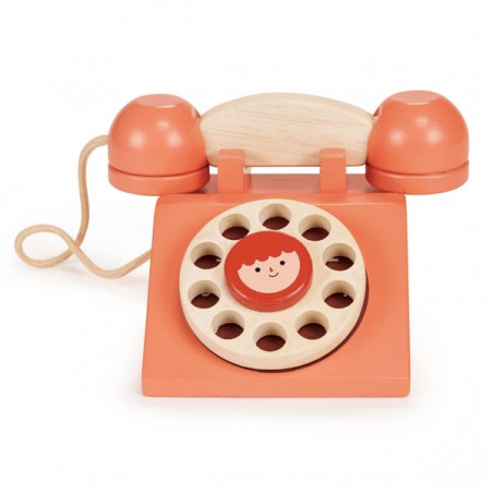 Telefon z tarczą stacjonarny retro Mentari
