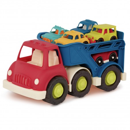 Laweta piętrowa z 6 samochodzikami Happy Cruiser b.toys
