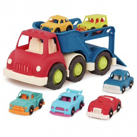 Laweta piętrowa z 6 samochodzikami Happy Cruiser b.toys