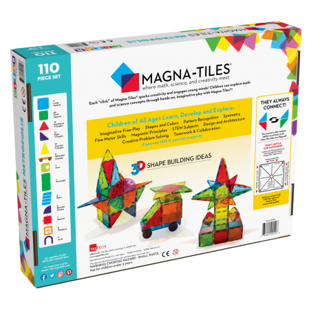 Klocki Magnetyczne 110 el. Metropolis MAGNA-TILES