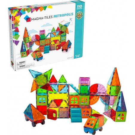 Klocki Magnetyczne 110 el. Metropolis MAGNA-TILES