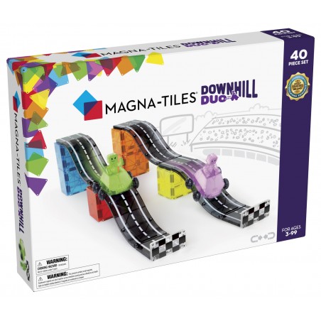 Klocki Magnetyczne droga wyścigowa 40 el. Downhill Duo MAGNA-TILES