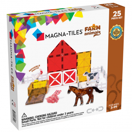 MAGNA-TILES Klocki Magnetyczne Farma 25 el.