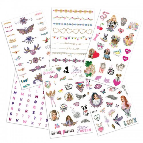 Tatuaże dla dziewczynki 150 wzorów Literki Biżuteria - TOPModel