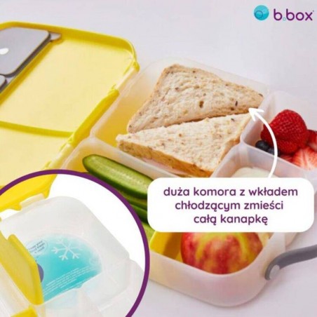 Śniadaniówka z przegródkami Lunchbox Blue Blaze - b.box