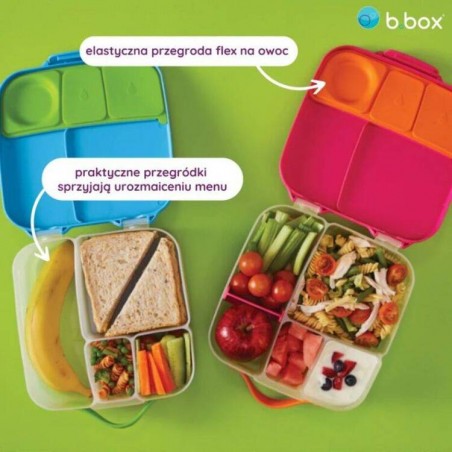 Śniadaniówka z przegródkami Lunchbox Flamingo Fizz - b.box