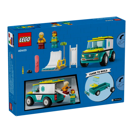 Lego Karetka Pogotowia i snowboardzista 60403