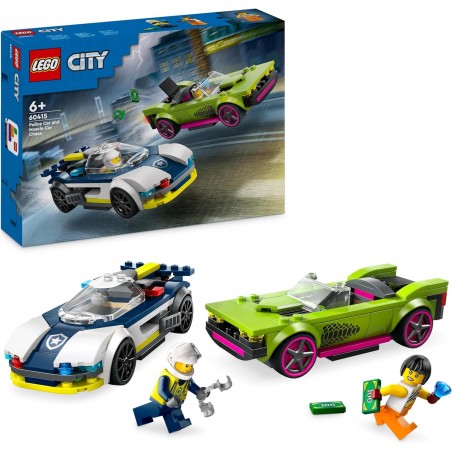 Lego CITY Pościg radiowozu za muscle carem 60415