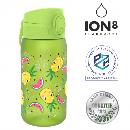 ION8 Bidon Sportowy dla Dzieci Ananasy 400 ml