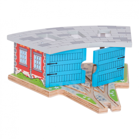 Parowozownia dla 3 pociągów Bigjigs Rail