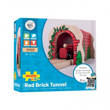 Tunel kolejowy czerwony Bigjigs Rail