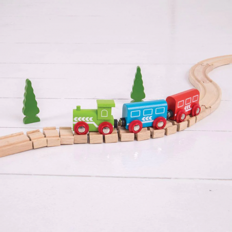 Elastyczne tory kolejowe 2 łączniki Crazy Track Bigjigs Rail