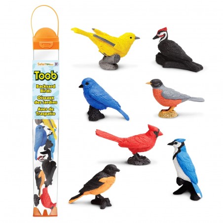 Ptaki Ogrodowe. Zestaw Figurek w Tubie Safari Ltd.