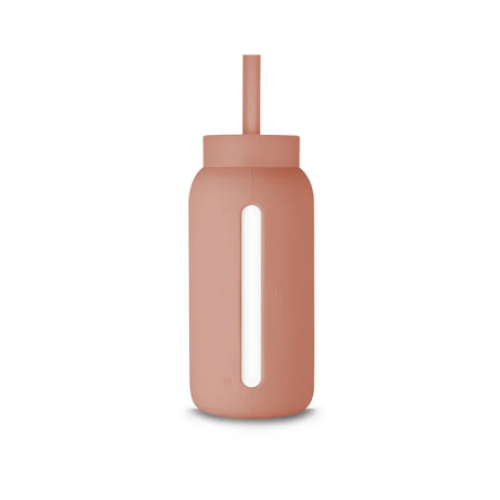 Słomka do Szklanej Butelki Muuki 720 ml Lounge Straw + Cap Canyon Clay