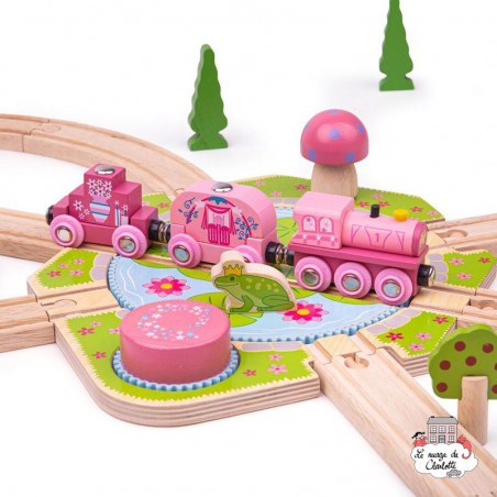 Różowy Pociąg księżniczki Bigjigs Rail