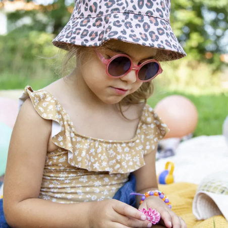 Okulary przeciwsłoneczne dla dzieci 2-4 lata róż WOAM KI ET LA