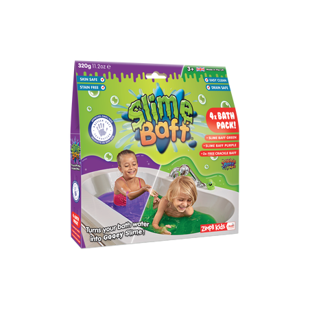 Slime Baff gluty w kąpieli zestaw fioletowy i zielony - Zimpli Kids