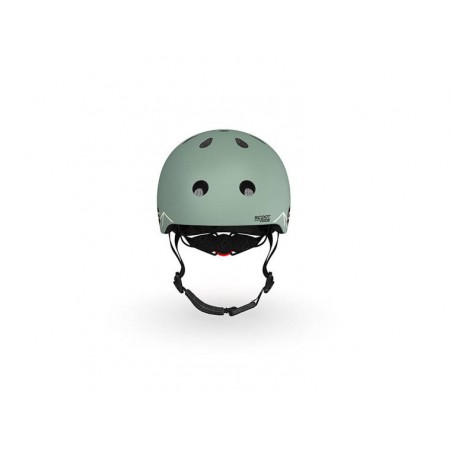 Ultralekki kask ochronny z lampką LED na hulajnogę i rower  dzieci 1-5 lat Green Lines - Scoot & Ride