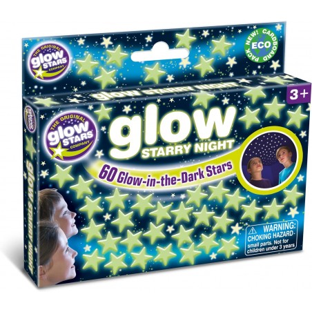Fluorescencyjne gwiazdki świecące w ciemności 60 szt. - The Original Glowstars Company