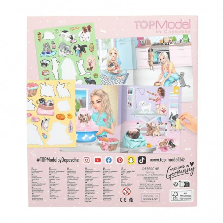 TOPModel album z naklejkami Pieski i Kotki Stickerworld