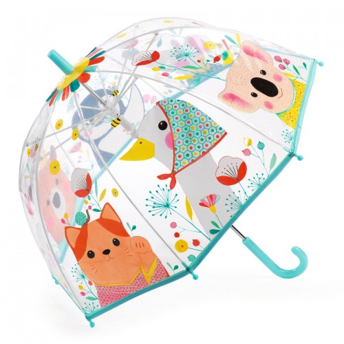 Przezroczysta parasolka dla dzieci Zwierzęta - Djeco