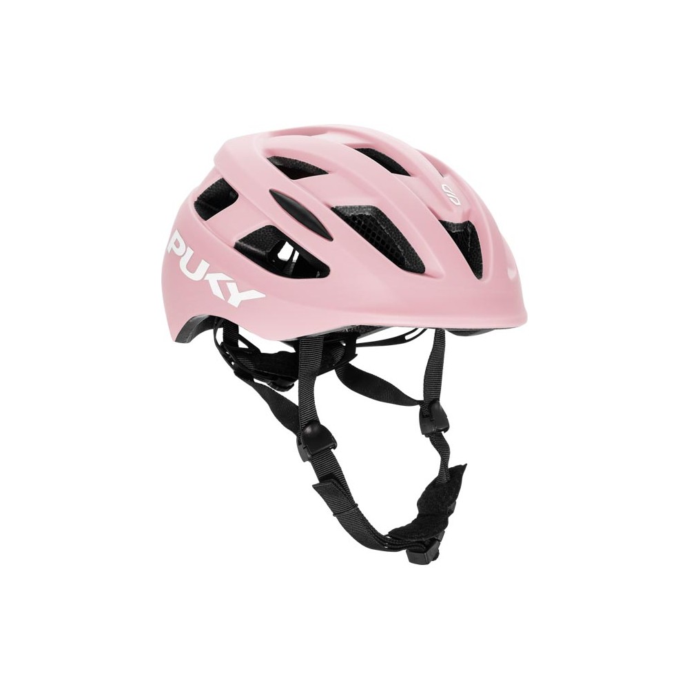 Kask dziecięcy rowerowy ze światełkiem Puky S różowy 48-55 cm