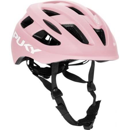 Kask dziecięcy rowerowy ze światełkiem Puky S różowy 48-55 cm