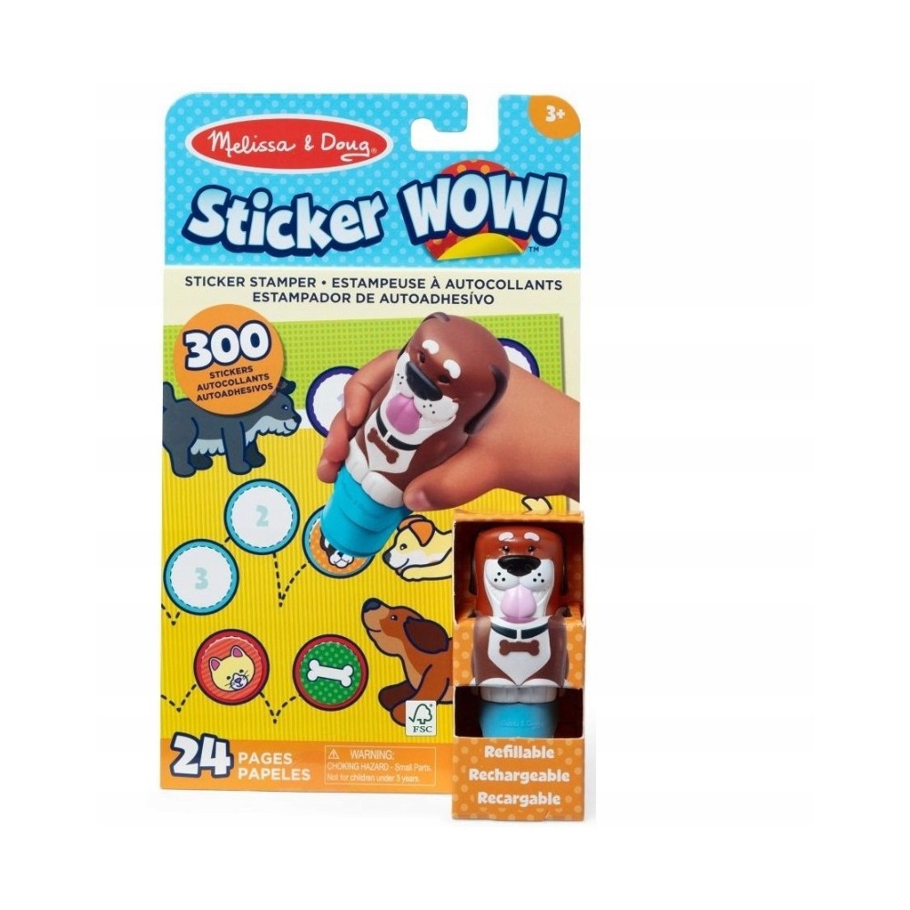 Stempelki z naklejkami Pieski Sticker WOW Melissa & Doug