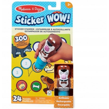 Stempelki z naklejkami Pieski Sticker WOW Melissa & Doug