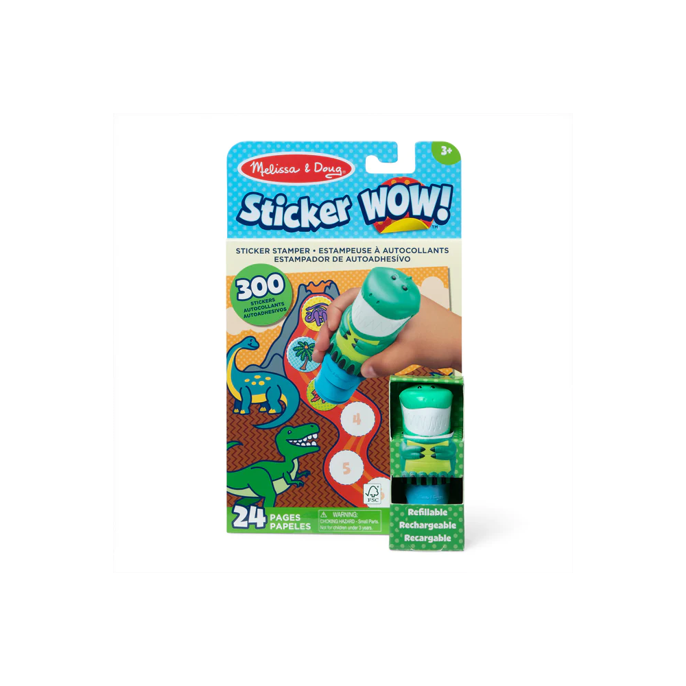 Stempelki z naklejkami Dinozaury Sticker WOW Melissa & Doug