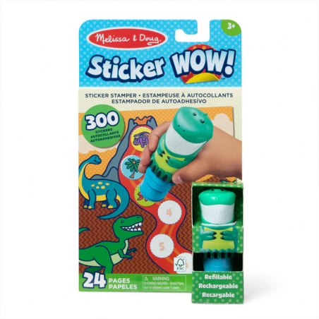 Stempelki z naklejkami Dinozaury Sticker WOW Melissa & Doug