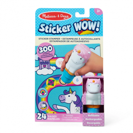 Stempelki z naklejkami Jednorożce Sticker WOW Melissa & Doug