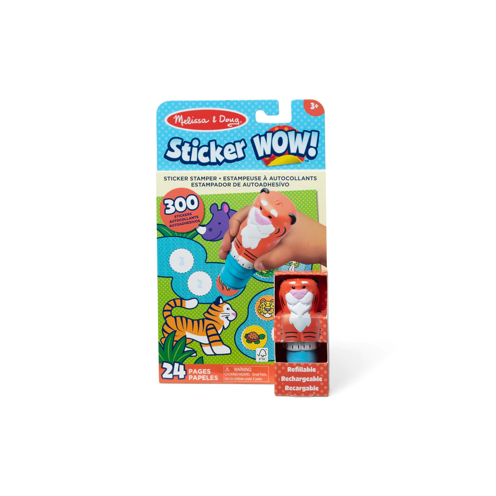 Stempelki z naklejkami Zwierzaki Sticker WOW Melissa & Doug